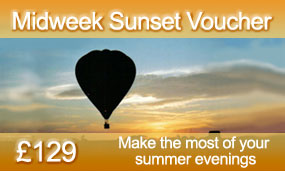 Midweek Sunset Air Balloon Flight Voucher